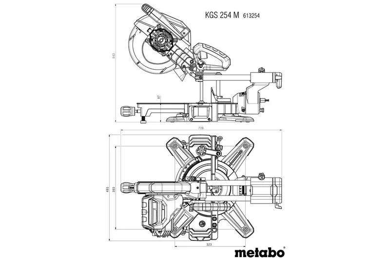 Metabo 613254900 Kappsäge 254 mm 30 mm 1450 W by Metabo – product image 4 of 4