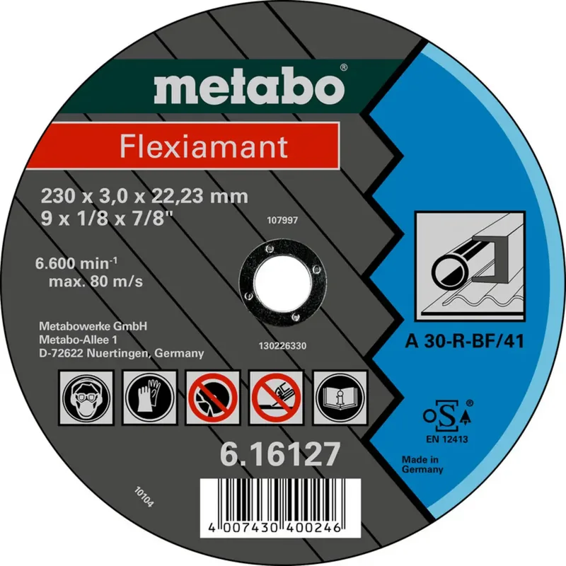 Metabo 616123000 Trennscheibe gerade 180 mm 25 St. Metall von Metabo – Produktbild