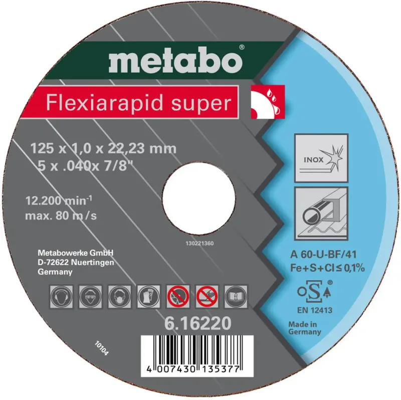 Metabo 616217000 Trennscheibe gekröpft 115 mm 25 St. Edelstahl de Metabo – image du produit