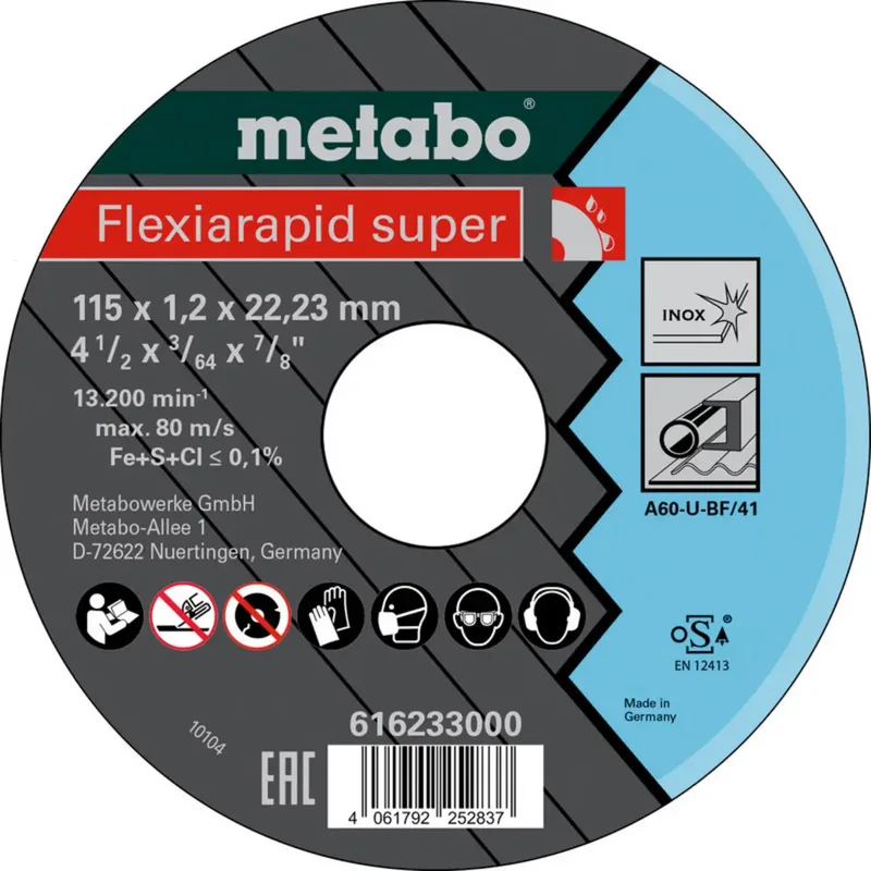 Metabo 616233000 Trennscheibe 115 mm 25 St. Edelstahl (rostfrei) by Metabo – product image