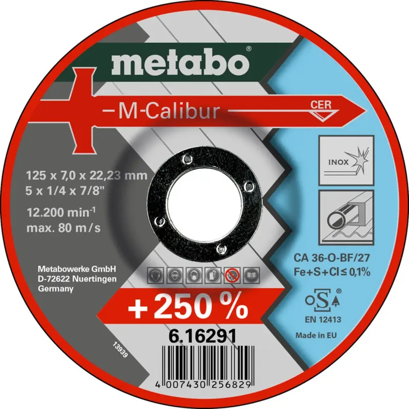 Metabo 616292000 Schruppscheibe gekröpft Bohrungs-Ø 22.23 mm 10 St. von Metabo – Produktbild