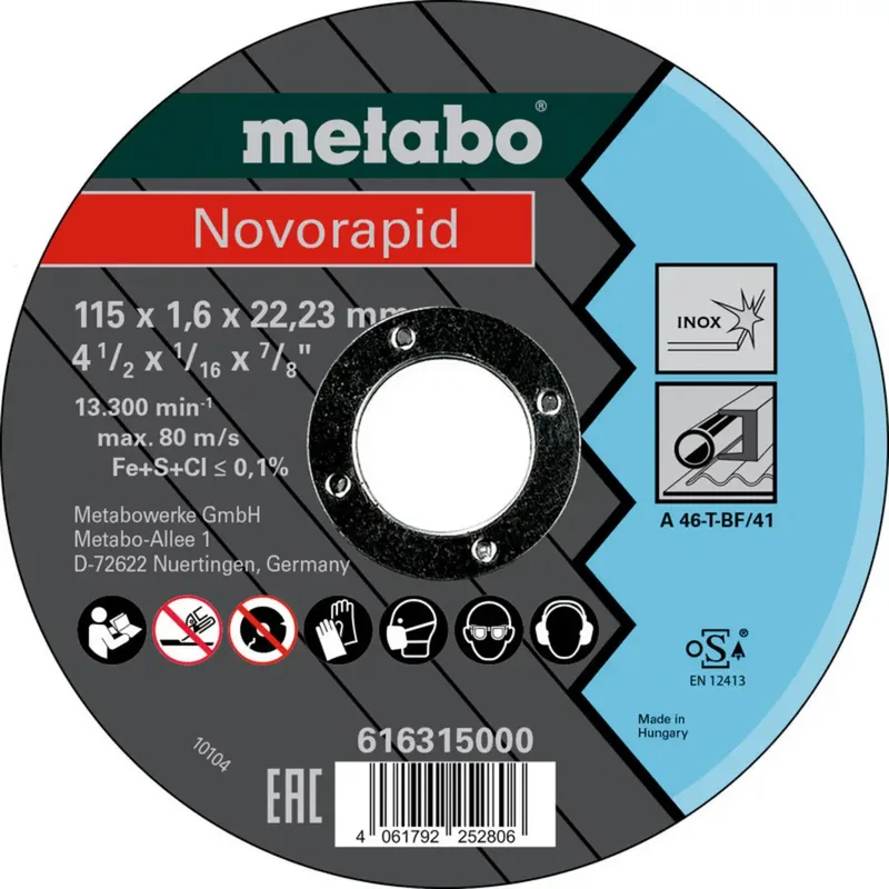 Metabo 616315000 Trennscheibe 115 mm 25 St. Blech by Metabo – product image