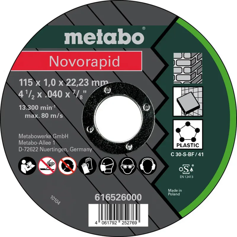 Metabo 616526000 Trennscheibe 115 mm 25 St. Blech by Metabo – product image