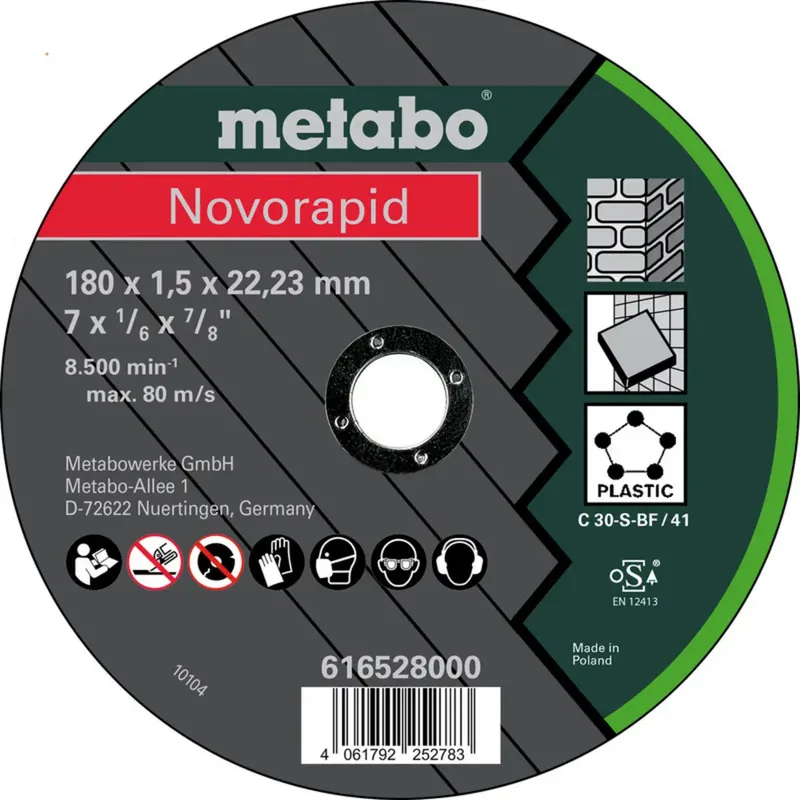 Metabo 616528000 Trennscheibe 180 mm 25 St. Blech by Metabo – product image