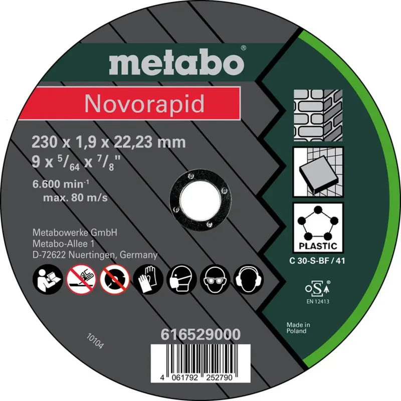Metabo 616529000 Trennscheibe 230 mm 25 St. Blech von Metabo – Produktbild