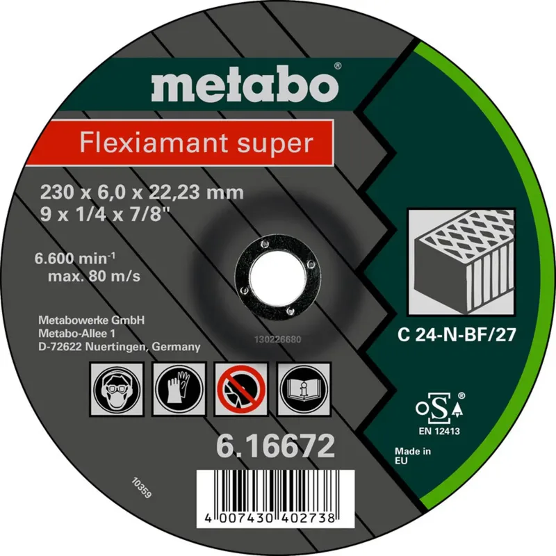 Metabo 616672000 Schruppscheibe gekröpft Bohrungs-Ø 22.23 mm 10 St. by Metabo – product image