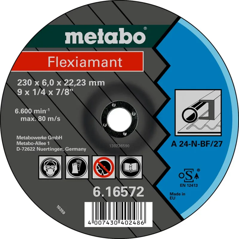 Metabo 616725000 Schruppscheibe gekröpft Bohrungs-Ø 22.23 mm 25 St. de Metabo – image du produit