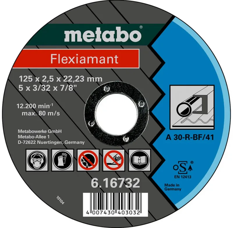 Metabo 616732000 Trennscheibe gerade 125 mm 25 St. Metall von Metabo – Produktbild