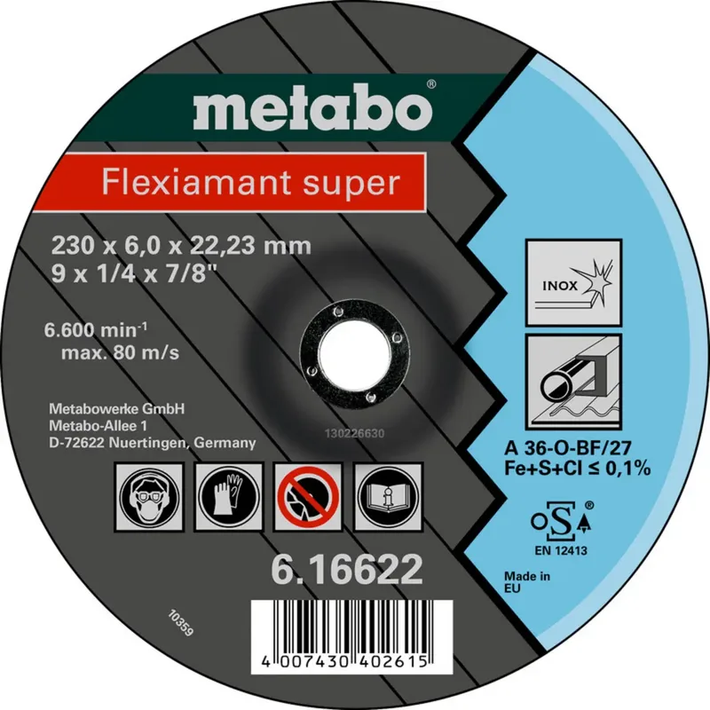 Metabo 616735000 Schruppscheibe gekröpft Bohrungs-Ø 16 mm 25 St. by Metabo – product image