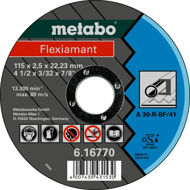 Metabo 616770000 Trennscheibe gerade 115 mm 25 St. Metall de Metabo – image du produit