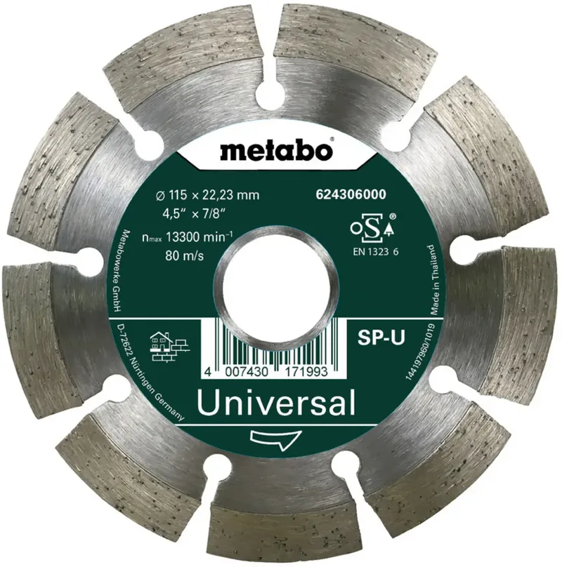 Metabo 624295000 Diamanttrennscheibe Durchmesser 115 mm Bohrungs-Ø 22.23 mm Beton 1 St. de Metabo – image du produit