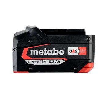 Metabo 625028000 Li-Power Akkupack 18 V - 5,2 Ah AIR COOLED Batterie pour outil 18 V 5.2 Ah Li-Ion de Metabo – image du produit 2 sur 2