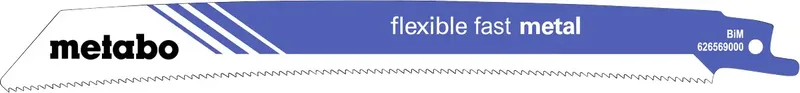 Metabo 626569000 LAMES DE SCIE SABRE FLEXIBLE FAST METAL Longueur lame de scie 225 mm 5 pc(s) de Metabo – image du produit