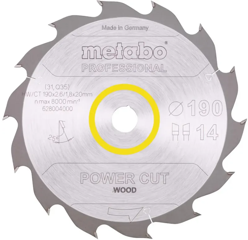 Metabo 628004000 Kreissägeblatt 190 mm 1 St. by Metabo – product image