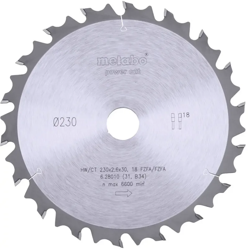 Metabo 628010000 Kreissägeblatt 230 mm 1 St. von Metabo – Produktbild