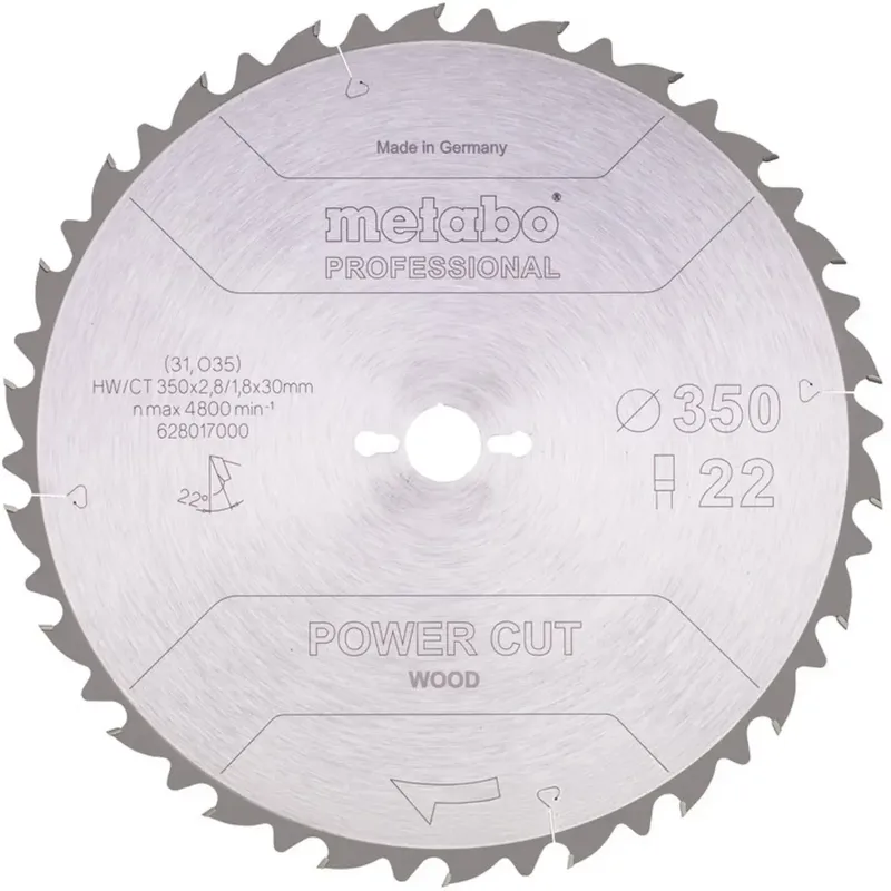 Metabo 628017000 Kreissägeblatt 350 mm 1 St. de Metabo – image du produit