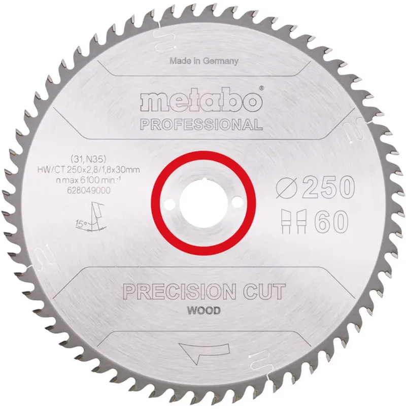 Metabo 628049000 Kreissägeblatt 250 mm 1 St. by Metabo – product image