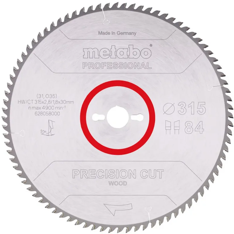 Metabo 628058000 Kreissägeblatt 315 mm 1 St. de Metabo – image du produit
