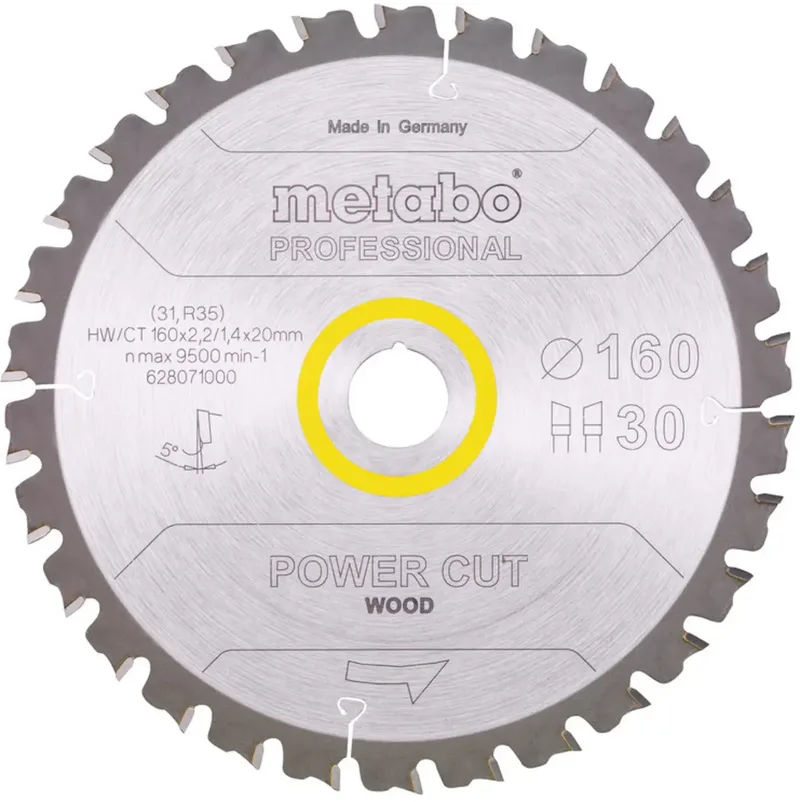 Metabo 628071000 Kreissägeblatt 160 mm 1 St. van Metabo – productafbeelding