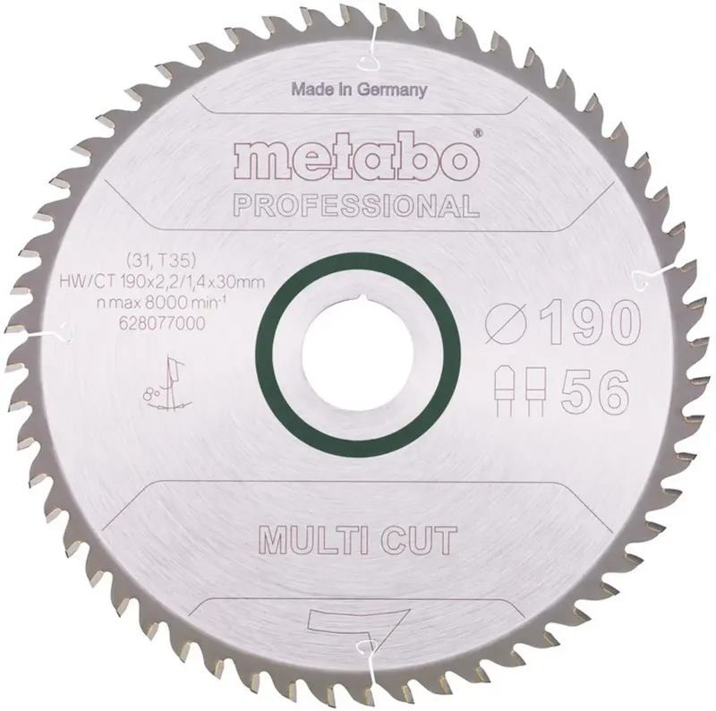 Metabo 628077000 Kreissägeblatt 190 mm 1 St. by Metabo – product image