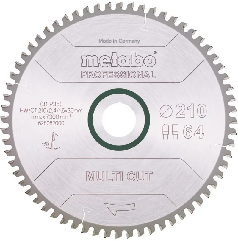 Metabo 628082000 Kreissägeblatt 210 mm 1 St. by Metabo – product image