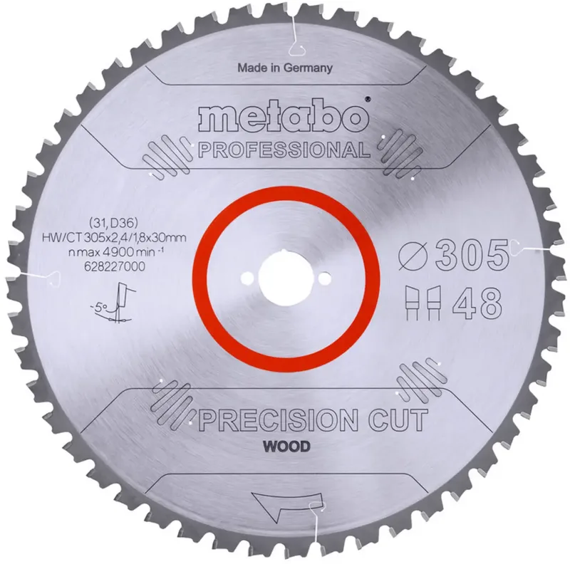 Metabo 628227000 Lame de scie circulaire 305 mm Nombre de dents: 48 1 pc(s) de Metabo – image du produit