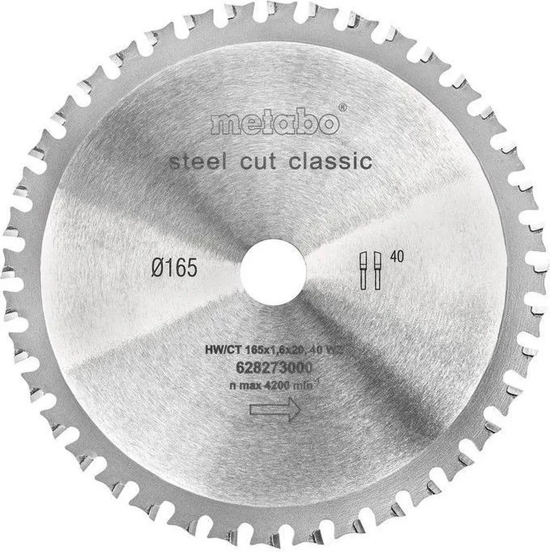 Metabo 628273000 Cirkelzaagblad - 165 x 20 x 40T - Metaal von Metabo – Produktbild