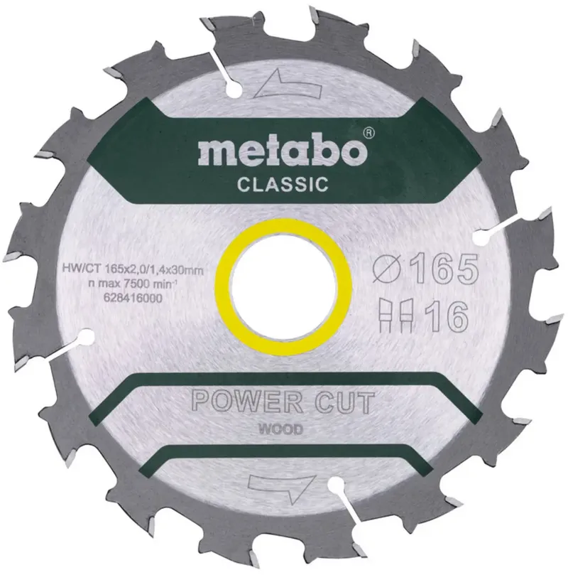 Metabo 628416000 Lame de scie circulaire 165 x 30 mm Nombre de dents: 48 1 pc(s) de Metabo – image du produit