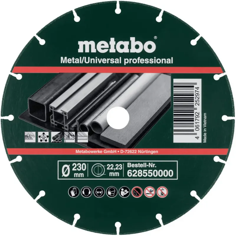 Metabo 628550000 Diamanttrennscheibe 230 mm 1 St. Metall (verzinkt) de Metabo – image du produit