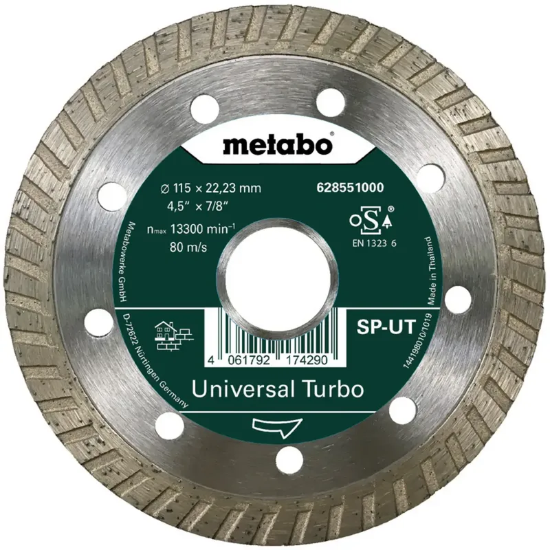 Metabo 628551000 Diamanttrennscheibe Durchmesser 115 mm Bohrungs-Ø 22.23 mm Beton 1 St. de Metabo – image du produit