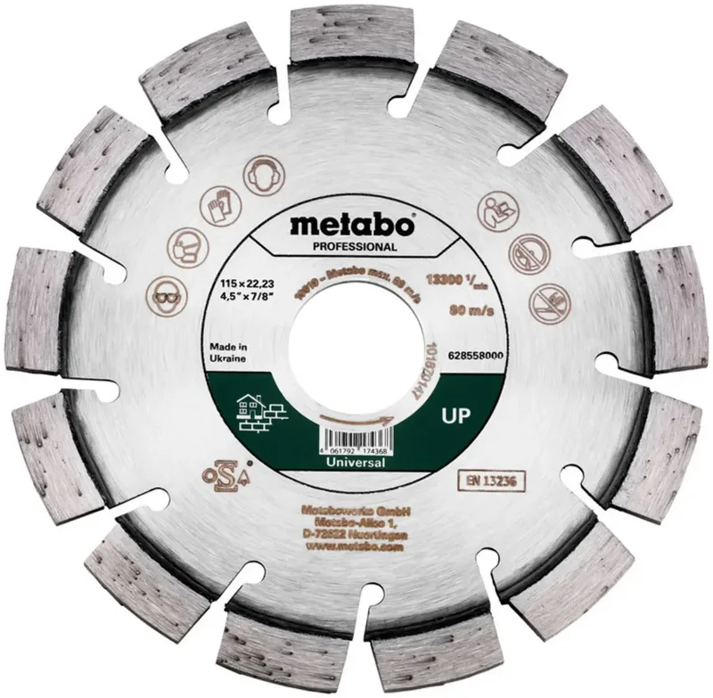 Metabo 628558000 Diamanttrennscheibe Durchmesser 115 mm Bohrungs-Ø 22.23 mm 1 St. de Metabo – image du produit