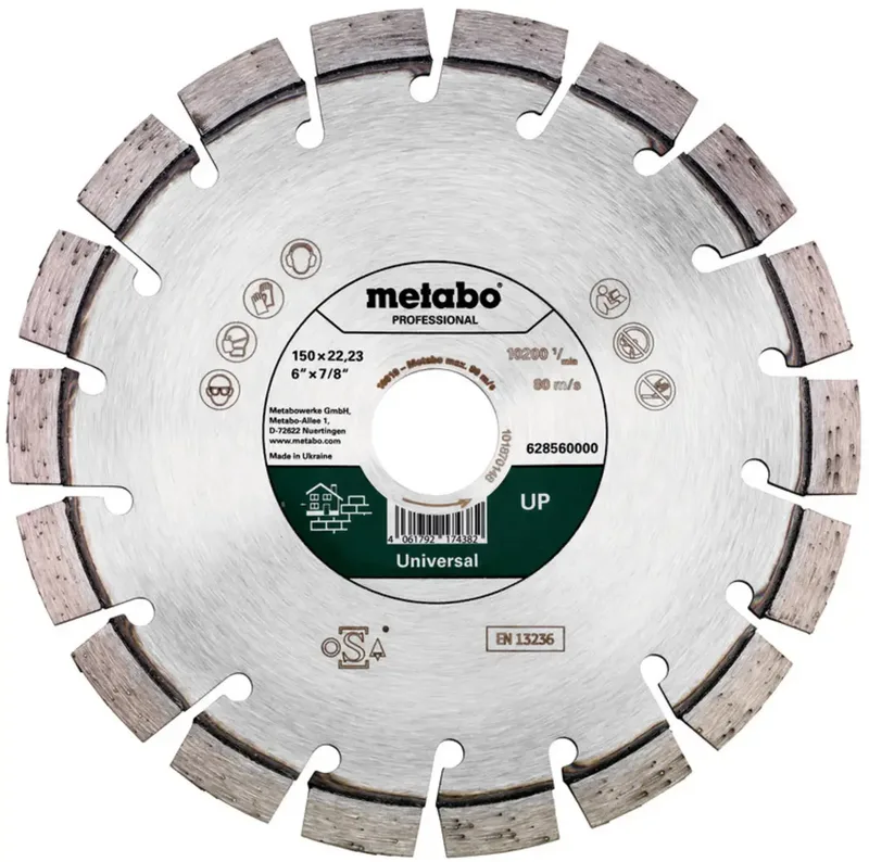 Metabo 628560000 Diamanttrennscheibe Durchmesser 150 mm Bohrungs-Ø 22.23 mm 1 St. by Metabo – product image