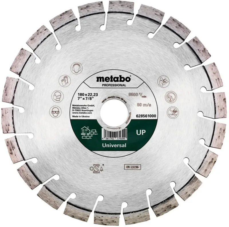 Metabo 628561000 Diamanttrennscheibe Durchmesser 180 mm Bohrungs-Ø 22.23 mm 1 St. by Metabo – product image