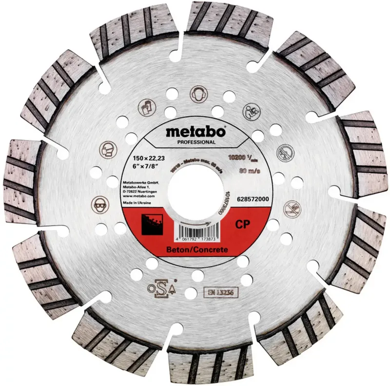 Metabo 628572000 Diamanttrennscheibe Durchmesser 150 mm Bohrungs-Ø 22.23 mm 1 St. by Metabo – product image