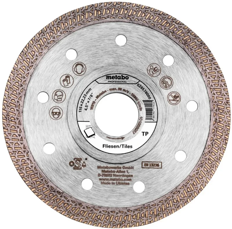 Metabo 628578000 Diamanttrennscheibe Durchmesser 115 mm Bohrungs-Ø 22.23 mm 1 St. by Metabo – product image