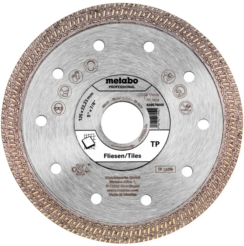 Metabo 628579000 Diamanttrennscheibe Durchmesser 125 mm Bohrungs-Ø 22.23 mm 1 St. fra Metabo – produktbillede