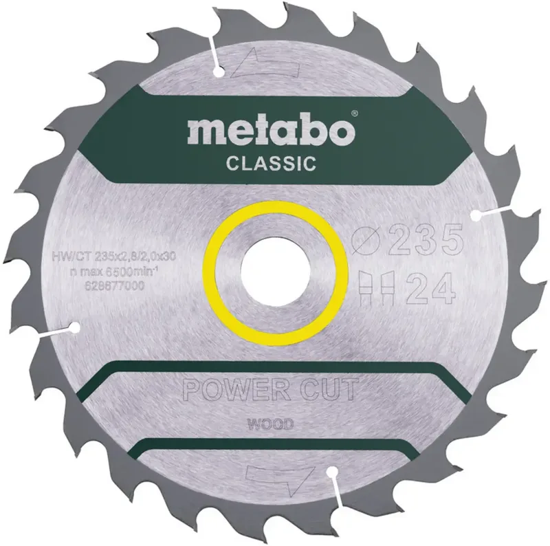 Metabo 628677000 Lame de scie circulaire 235 x 30 x 2 mm Nombre de dents: 24 1 pc(s) de Metabo – image du produit