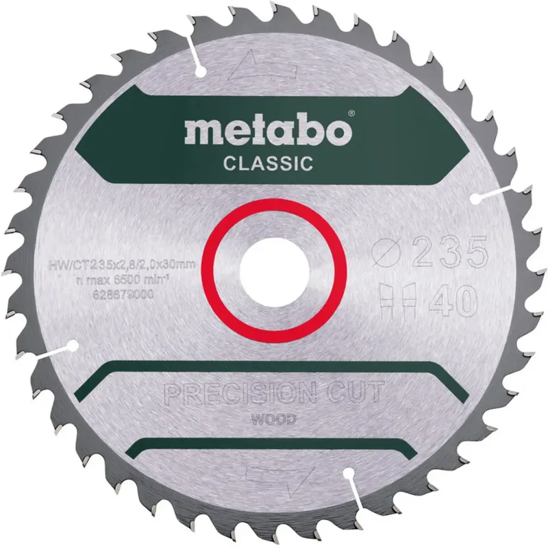 Metabo 628680000 Kreissägeblatt 235 x 30 x 2 mm Zähneanzahl: 40 1 St. von Metabo – Produktbild