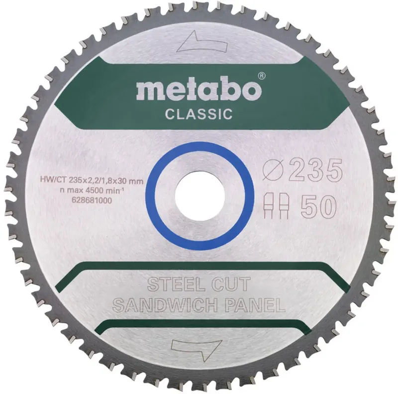 Metabo 628683000 Lame de scie circulaire 235 x 30 mm Nombre de dents: 50 1 pc(s) de Metabo – image du produit