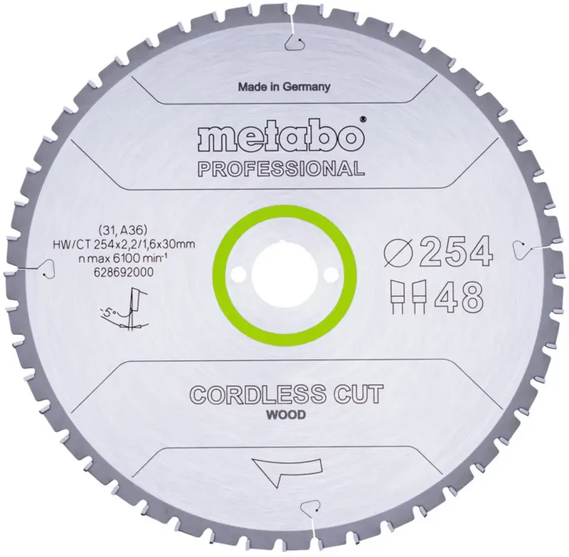 Metabo 628692000 Kreissägeblatt 254 x 30 mm Zähneanzahl: 48 1 St. by Metabo – product image