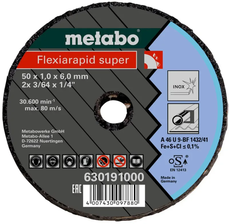 Metabo 630194000 Trennscheibe gekröpft 76 mm 25 St. Stahl by Metabo – product image