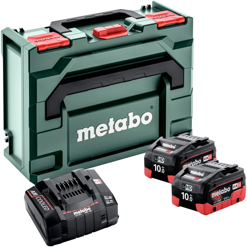Metabo 685142000 18V LiHD accu starterset (2x 10Ah) + lader by Metabo – product image