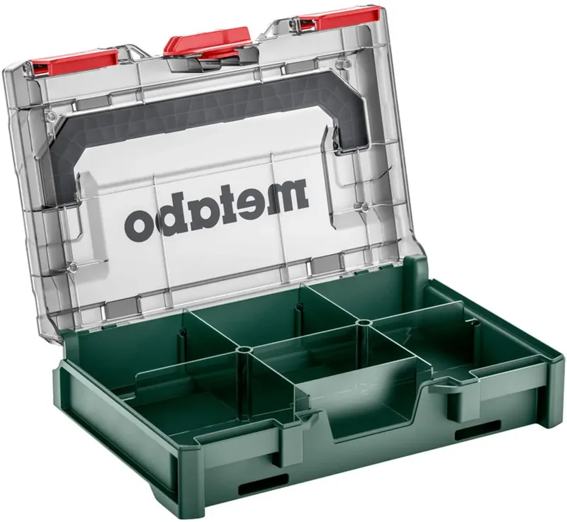metaBOX 63 XS 626896000 Boîte à outils ABS vert, transparent (L x l x H) 252 x 167 x 63 mm de Metabo – image du produit