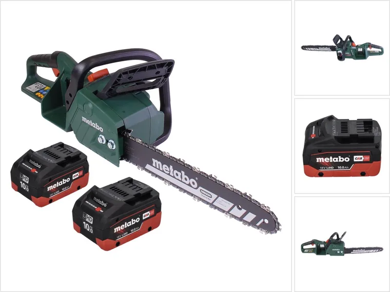 MS 36-18 LTX BL 40 Accu-kettingzaag 36 V ( 2x 18 V ) 40 cm 22 m/s borstelloos + 2x accu 10.0 Ah - zonder lader de Metabo – image du produit