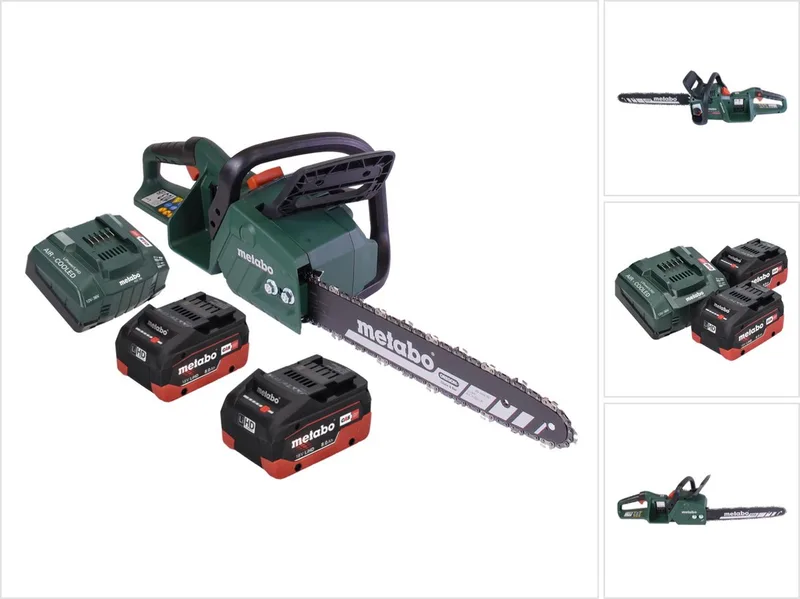 MS 36-18 LTX BL 40 Accu-kettingzaag 36 V ( 2x 18 V ) 40 cm 22 m/s borstelloos + 2x accu 8.0 Ah + lader von Metabo – Produktbild