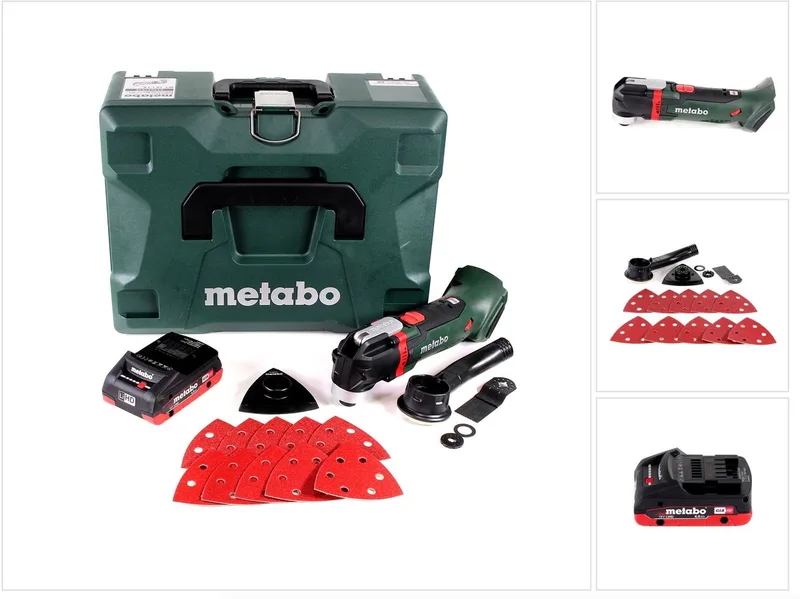 MT 18 LTX snoerloze multitool 18V ( 613021840 ) OIS/Starlock-compatibel + 1x oplaadbare accu 4.0Ah + koffer - zonder oplader de Metabo – image du produit