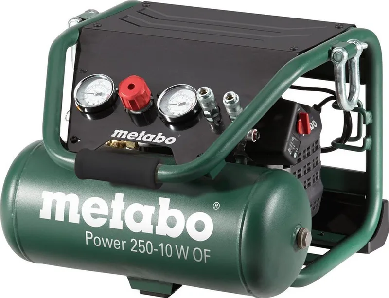 Power 250-10 W OF Compressor - 1500W - 10 bar - 10L - 100 l/min van Metabo – productafbeelding