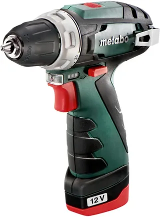 POWERMAXX BS BASIC 600984500 Akku-Bohrschrauber 12 V 2.0 Ah Li-Ion inkl. 2. Akku, inkl. Ladegerät, inkl. Koffer von Metabo – Produktbild 1 von 5