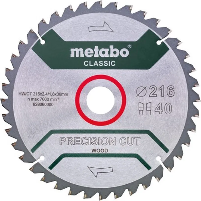 PRECISION CUT WOOD CLASSIC 628657000 Kreissägeblatt 305 x 30 x 1.6 mm Zähneanzahl: 56 1 St. von Metabo – Produktbild