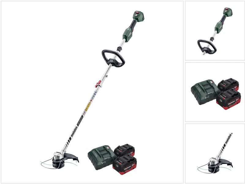 RTD 18 LTX BL 30 accu grastrimmer 18 V 30 cm borstelloos + 2x accu 5,5 Ah + lader von Metabo – Produktbild